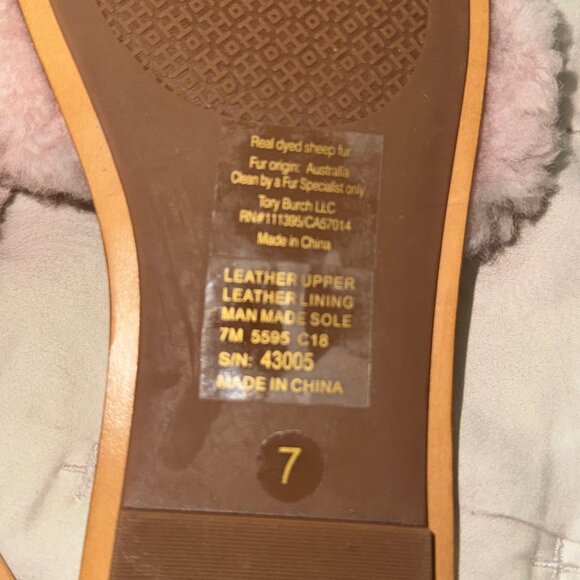 NWOB - TORY BURCH - Aspen Shearling Slides - Size 7 - Picture 4 of 5